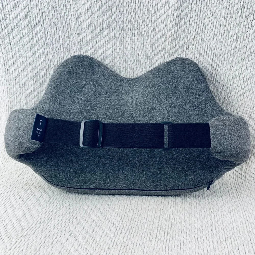 Sutera Lumbar Support Pillow Unisex OS Gray Memory Foam Ergonomic Back Cushion‎